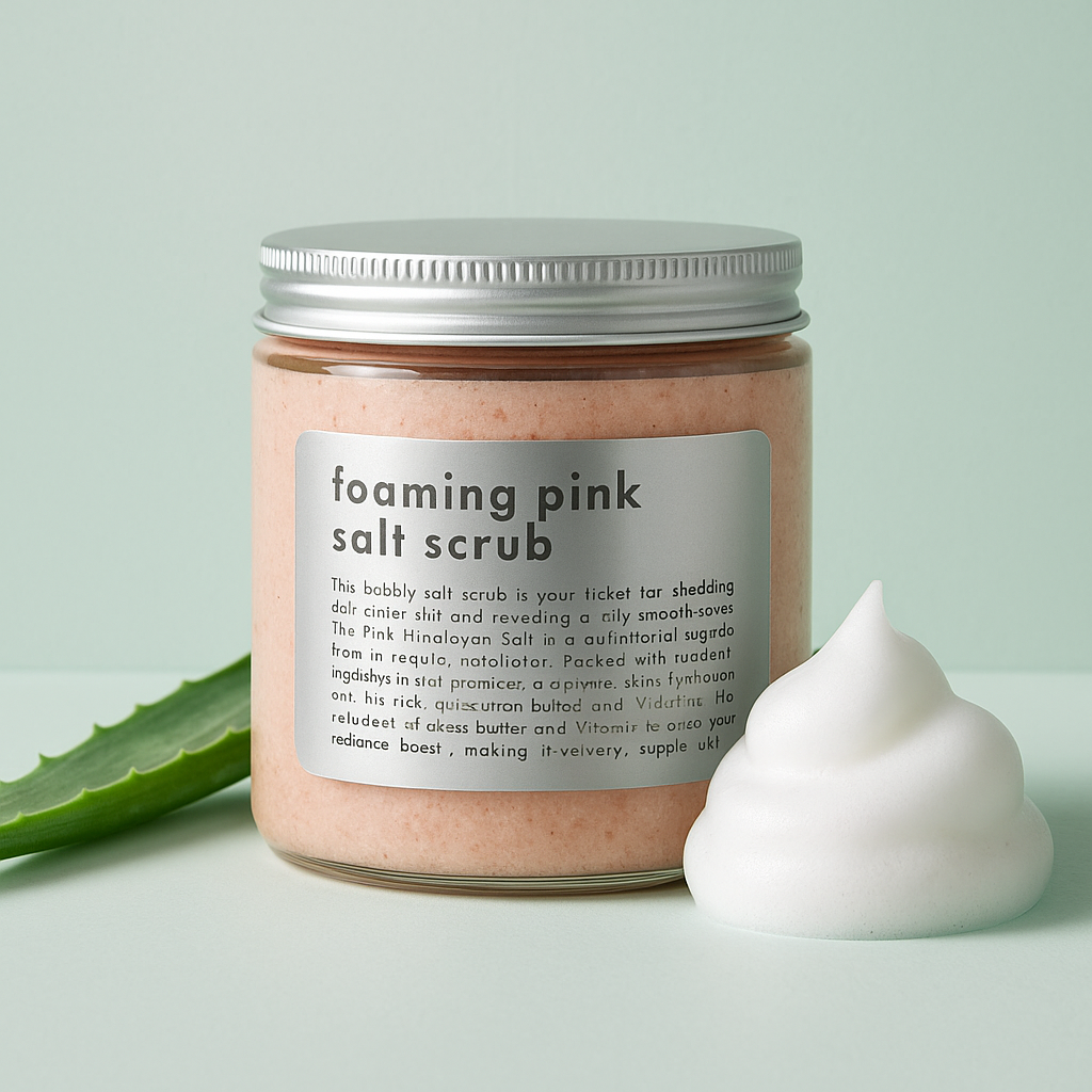 Foaming Pink Salt Scrub